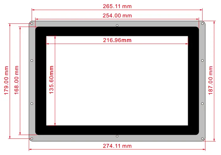 10.1" 1280x800 LCD Screen w/ HDMI and Case