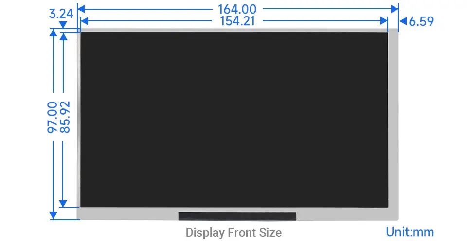 Waveshare 7inch IPS Integrated Display, 1024x600, w/ Dev Accessories