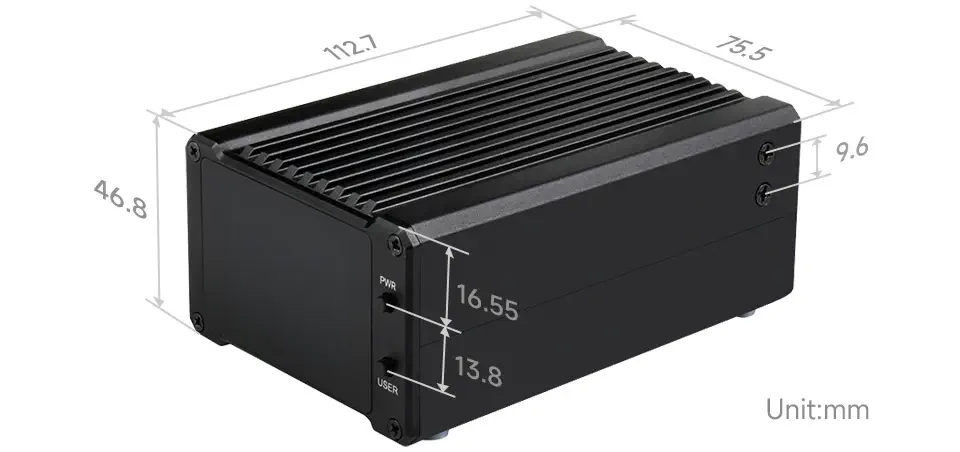 Mini-ordinateur tout-en-un Waveshare NAS pour RPi CM4 sans CM4104008 (US)