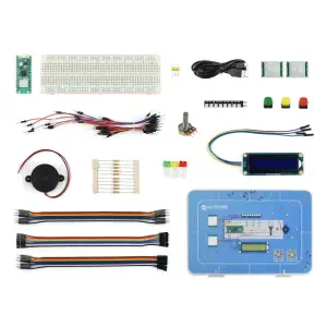 Carte microcontrôleur Waveshare Raspberry Pi Pico W, WiFi (Kit de base)