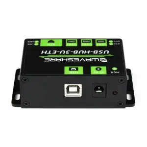 HUB multi-USB de qualité industrielle Waveshare avec port Ethernet 100M (sans prise d'alimentation)