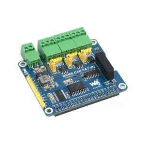 Waveshare Isolé RS485 CAN HAT B pour Raspberry Pi, 2Ch RS485 & 1Ch CAN