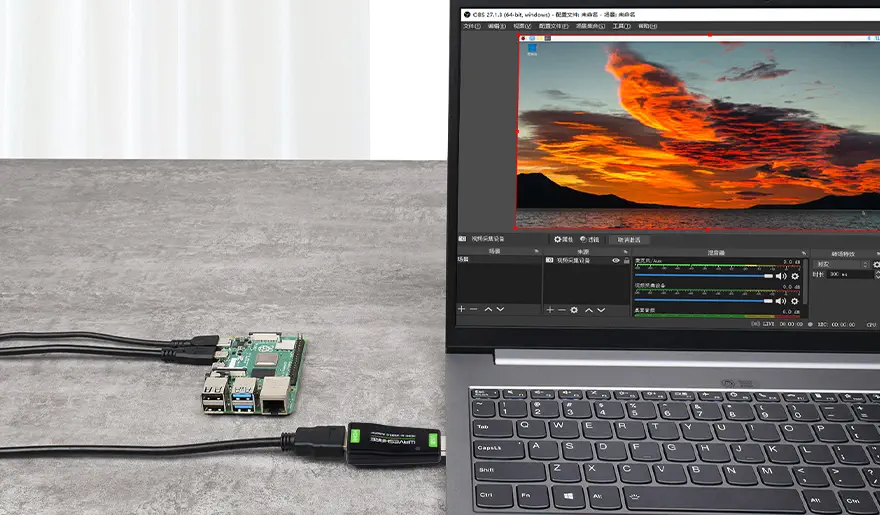 Carte de capture vidéo HDMI haute définition avec port USB Waveshare 2.0, HDMI vers USB