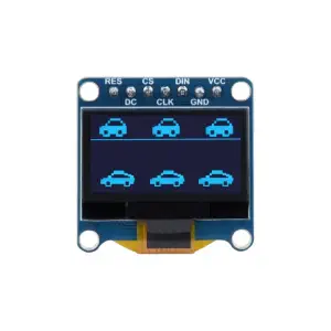 Módulo de Pantalla OLED de 0,96 pulg, Resolución 128x64, SPI/I2C E, Color Azul Waveshare