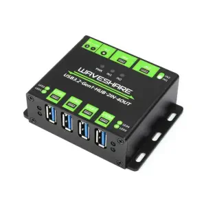 Concentrateur USB de qualité industrielle, Extension de 4 ports USB 3.2, Hôtes doubles commutables