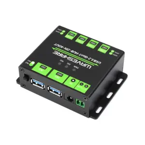Concentrateur USB de qualité industrielle, Extension de 4 ports USB 3.2, Hôtes doubles commutables