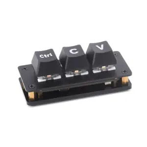 Clavier Programmable à 3 Touches de Raccourci Ctrl C/V (Version de Base)
