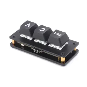 Clavier Programmable à 3 Touches de Raccourci Ctrl C/V (Version de Base)
