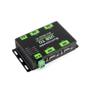 Waveshare Convertisseur Industriel USB vers RS232 4 Canaux avec Puce FT4232HL