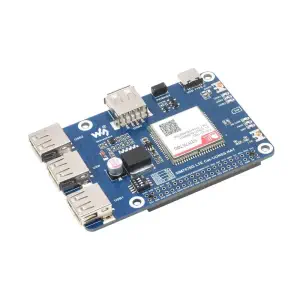 Waveshare SIM7670G Global Multi-Band LTE 4G Cat-1/GNSS HAT pour Raspberry Pi