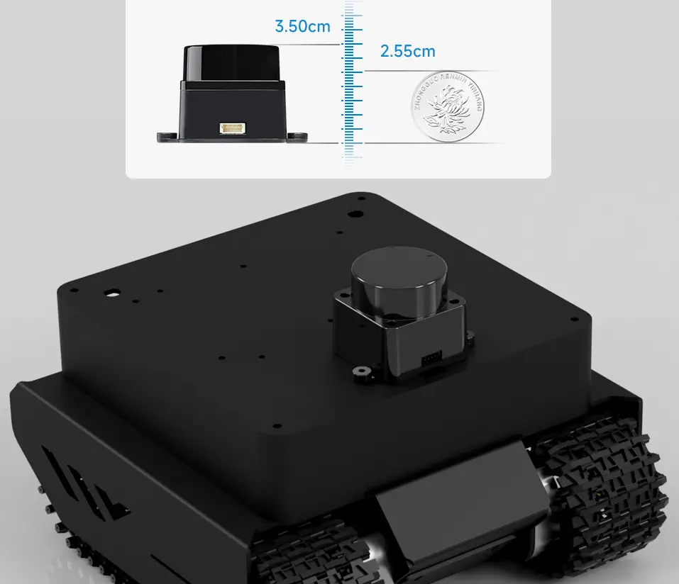D500 Developer Kit on Robot - Dimensions