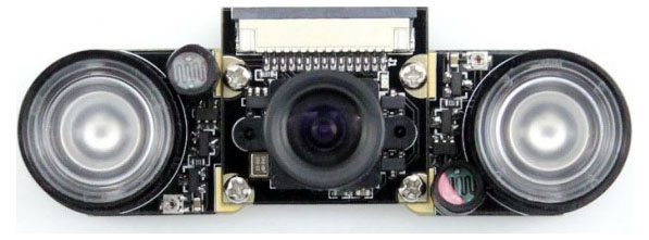Raspberry Pi Camera Module w/ Adjustable Focus and Night Vision- Click to Enlarge