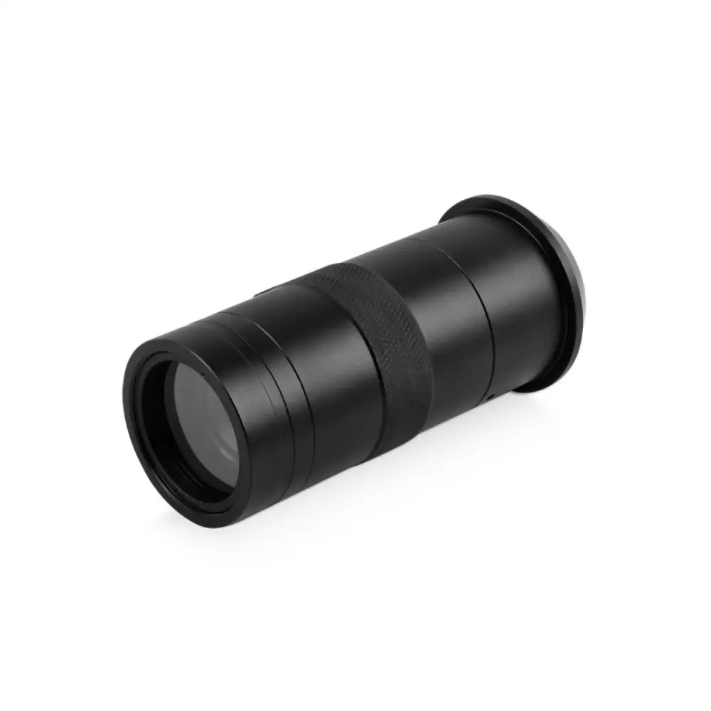 Waveshare Objectif de Microscope Industriel 100X, Monture C/CS, Compatible avec Raspberry Pi HQ Camera