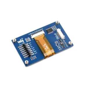 Waveshare Module d'affichage OLED 2.42", Résolution 128×64, Communication SPI / I2C (Jaune)