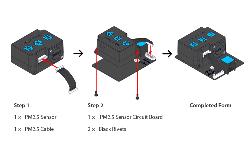 MakeBlock Me PM2.5 Laser Dust Sensor- Click to Enlarge