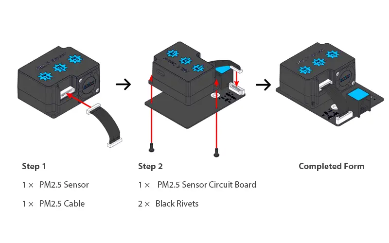 MakeBlock Me PM2.5 Laser Dust Sensor- Click to Enlarge