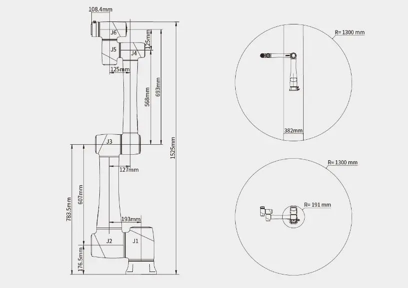 Dobot Industrial Robotic Arm Collaborative Robot Series CR10 - Click to Enlarge